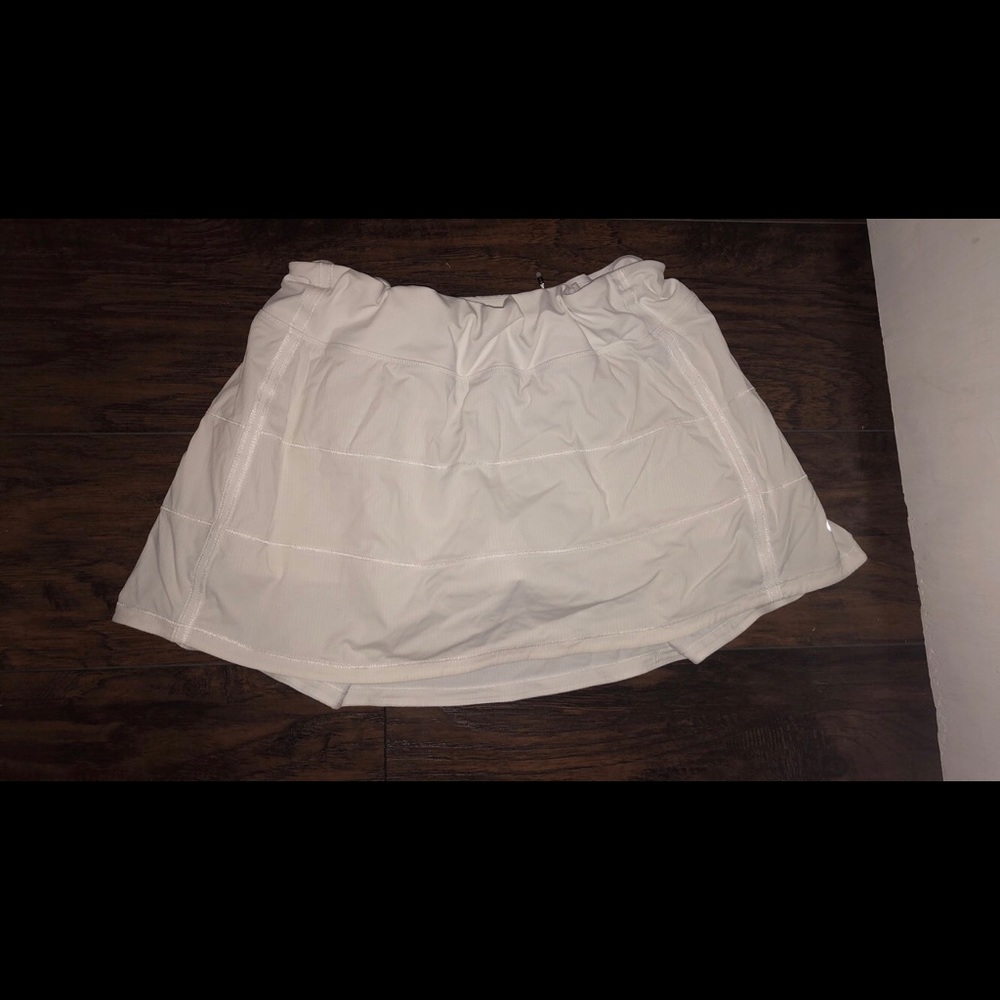 White Lululemon tennis skirt